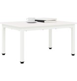 VidaXL Salontafel Wit 60 x 50 x 36 cm Massief grenenhout