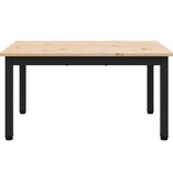 VidaXL Salontafel Naturel 60 x 50 x 36 cm Massief grenenhout