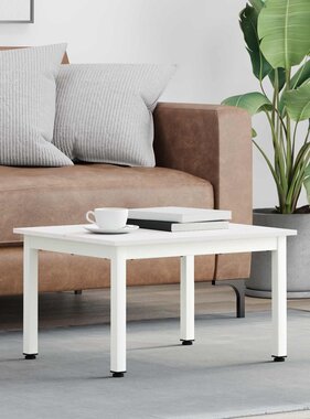VidaXL Salontafel Wit 60 x 50 x 36 cm Massief grenenhout