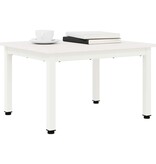 VidaXL Salontafel Wit 60 x 50 x 36 cm Massief grenenhout