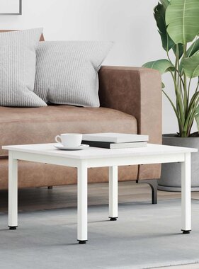 VidaXL Salontafel Wit 60 x 60 x 36 cm Massief grenenhout
