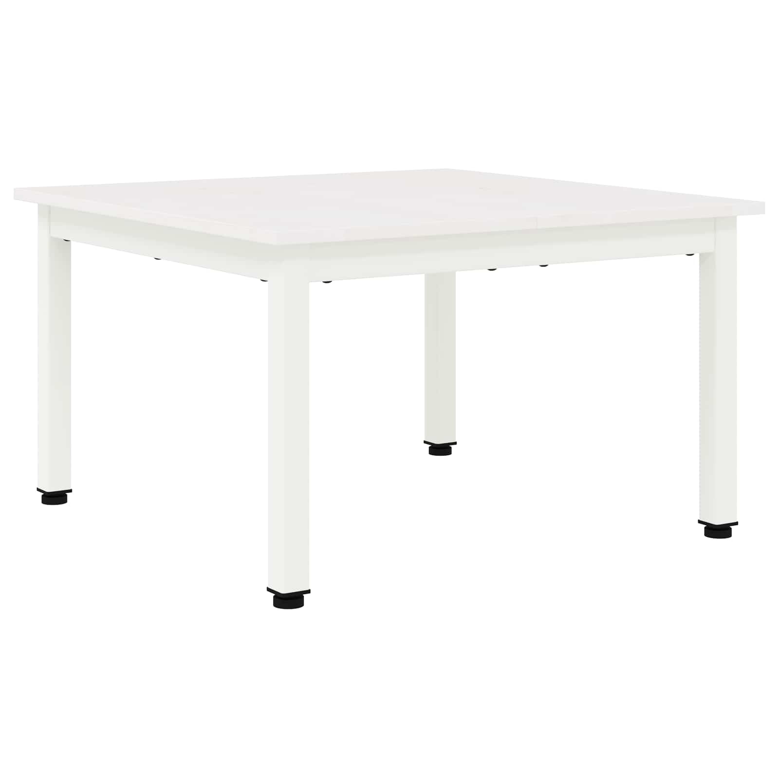 VidaXL Salontafel Wit 60 x 60 x 36 cm Massief grenenhout