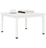 VidaXL Salontafel Wit 60 x 60 x 36 cm Massief grenenhout