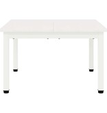 VidaXL Salontafel Wit 60 x 60 x 36 cm Massief grenenhout