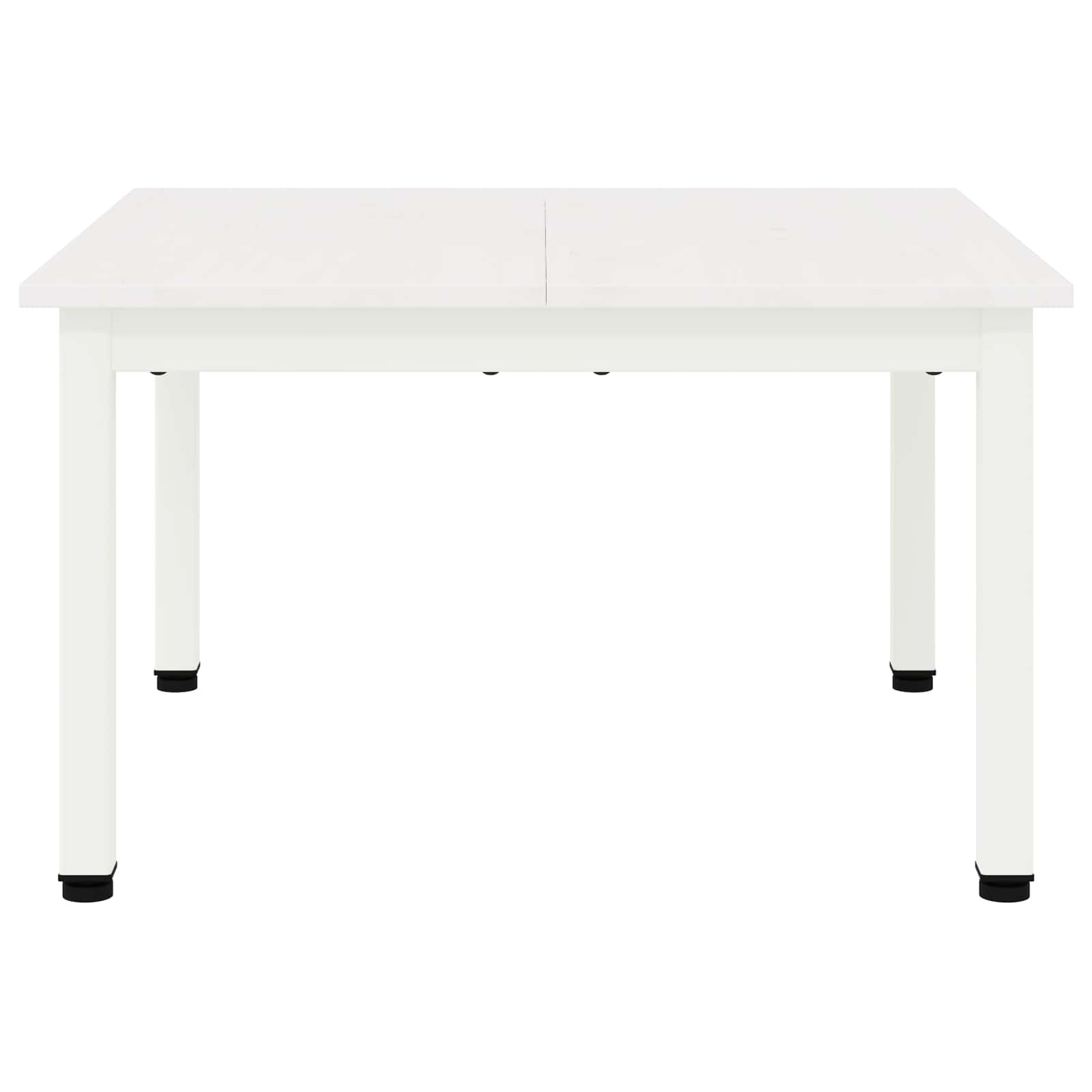 VidaXL Salontafel Wit 60 x 60 x 36 cm Massief grenenhout