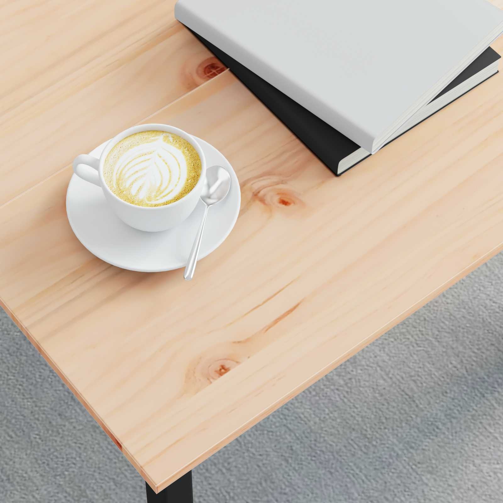 VidaXL Salontafel Naturel 60 x 60 x 36 cm Massief grenenhout