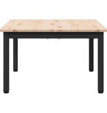 VidaXL Salontafel Naturel 60 x 60 x 36 cm Massief grenenhout