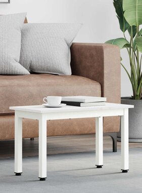 VidaXL Salontafel Wit 60 x 30 x 36 cm Massief grenenhout