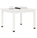 VidaXL Salontafel Wit 50 x 50 x 36 cm Massief grenenhout