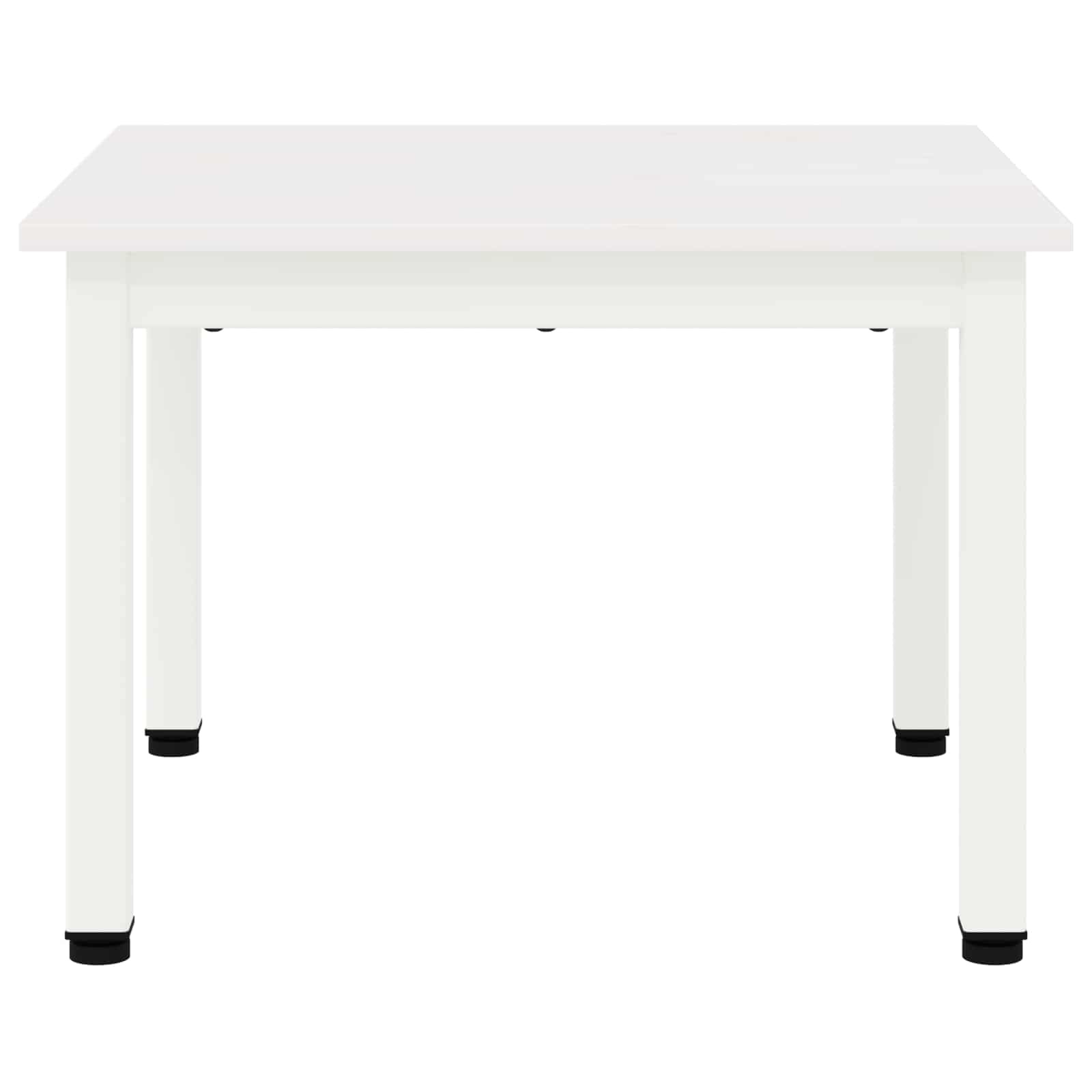 VidaXL Salontafel Wit 50 x 50 x 36 cm Massief grenenhout