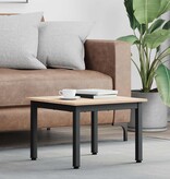VidaXL Salontafel Naturel 50 x 50 x 36 cm Massief grenenhout