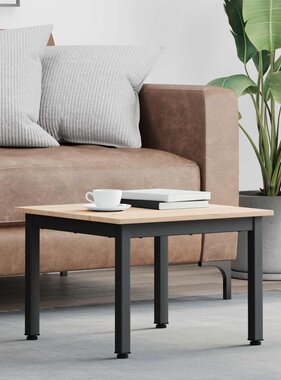 VidaXL Salontafel Naturel 50 x 50 x 36 cm Massief grenenhout