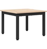 VidaXL Salontafel Naturel 50 x 50 x 36 cm Massief grenenhout