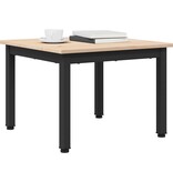 VidaXL Salontafel Naturel 50 x 50 x 36 cm Massief grenenhout