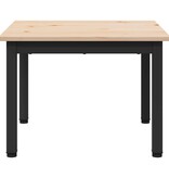 VidaXL Salontafel Naturel 50 x 50 x 36 cm Massief grenenhout