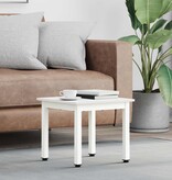 VidaXL Salontafel Wit 40 x 40 x 36 cm Massief grenenhout