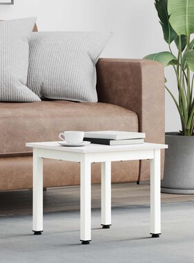 VidaXL Salontafel Wit 40 x 40 x 36 cm Massief grenenhout