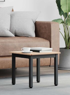VidaXL Salontafel Naturel 40 x 40 x 36 cm Massief grenenhout