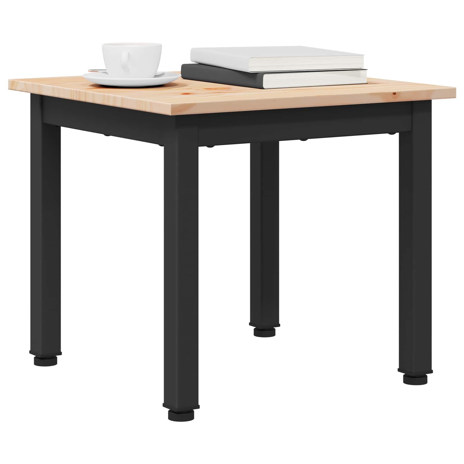 VidaXL Salontafel Naturel 40 x 40 x 36 cm Massief grenenhout