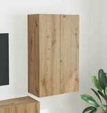 VidaXL TV-wandkast Artisan Eiken 59,5 x 31 x 100 cm Bewerkt hout