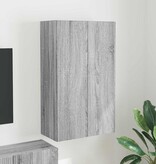 VidaXL TV-wandkast Grijs Sonoma 59,5 x 31 x 100 cm Bewerkt hout