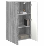 VidaXL TV-wandkast Grijs Sonoma 59,5 x 31 x 100 cm Bewerkt hout