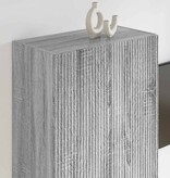 VidaXL TV-wandkast Grijs Sonoma 59,5 x 31 x 100 cm Bewerkt hout