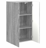 VidaXL TV-wandkast Grijs Sonoma 59,5 x 31 x 100 cm Bewerkt hout