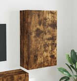 VidaXL TV-wandkast Gerookt eiken 59,5 x 31 x 100 cm Bewerkt hout