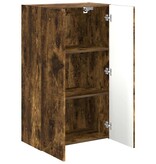 VidaXL TV-wandkast Gerookt eiken 59,5 x 31 x 100 cm Bewerkt hout