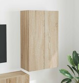 VidaXL TV-wandkast Sonoma Eiken 59,5 x 31 x 100 cm Bewerkt hout
