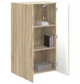 VidaXL TV-wandkast Sonoma Eiken 59,5 x 31 x 100 cm Bewerkt hout