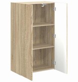 VidaXL TV-wandkast Sonoma Eiken 59,5 x 31 x 100 cm Bewerkt hout