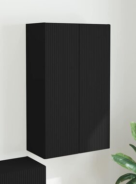 VidaXL TV-wandkast Zwart 59,5 x 31 x 100 cm Bewerkt hout