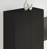 VidaXL TV-wandkast Zwart 59,5 x 31 x 100 cm Bewerkt hout