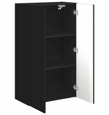 VidaXL TV-wandkast Zwart 59,5 x 31 x 100 cm Bewerkt hout