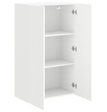 VidaXL TV-wandkast Wandgemonteerd Wit 59,5 x 31 x 100 cm Bewerkt hout