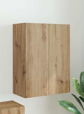 VidaXL TV-wandkast Artisan Eiken 59,5 x 31 x 80 cm Bewerkt hout