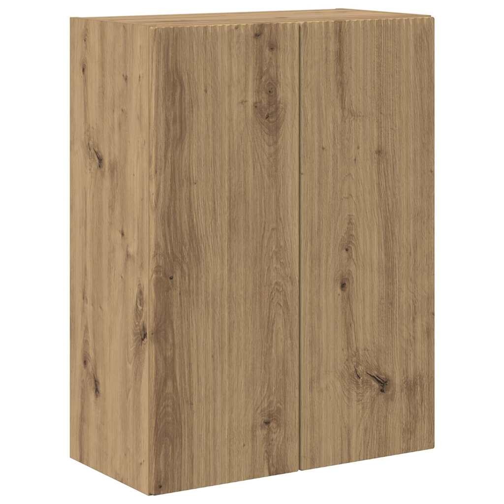 VidaXL TV-wandkast Artisan Eiken 59,5 x 31 x 80 cm Bewerkt hout