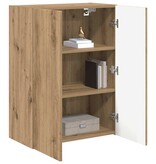 VidaXL TV-wandkast Artisan Eiken 59,5 x 31 x 80 cm Bewerkt hout