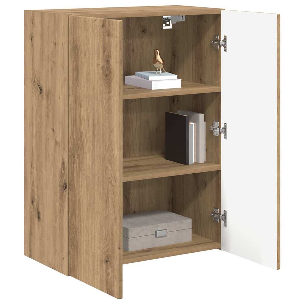 VidaXL TV-wandkast Artisan Eiken 59,5 x 31 x 80 cm Bewerkt hout