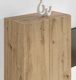 VidaXL TV-wandkast Artisan Eiken 59,5 x 31 x 80 cm Bewerkt hout