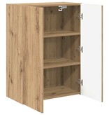 VidaXL TV-wandkast Artisan Eiken 59,5 x 31 x 80 cm Bewerkt hout
