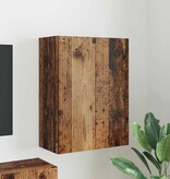 VidaXL TV-wandkast Oud Hout 59,5 x 31 x 80 cm Bewerkt hout