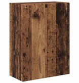 VidaXL TV-wandkast Oud Hout 59,5 x 31 x 80 cm Bewerkt hout