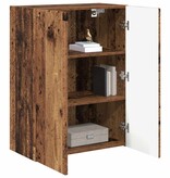 VidaXL TV-wandkast Oud Hout 59,5 x 31 x 80 cm Bewerkt hout