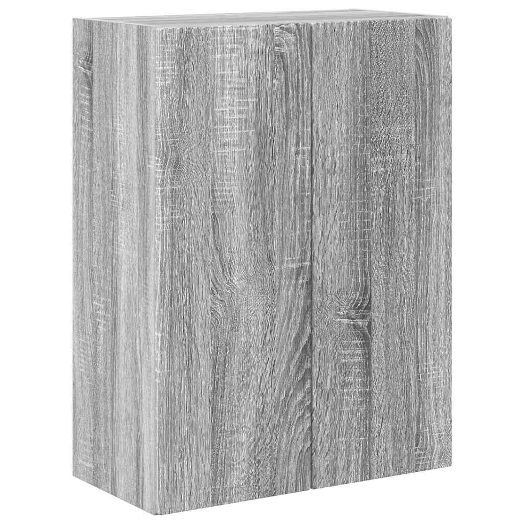 VidaXL TV-wandkast Grijs Sonoma 59,5 x 31 x 80 cm Bewerkt hout