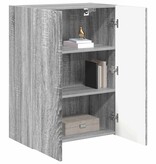 VidaXL TV-wandkast Grijs Sonoma 59,5 x 31 x 80 cm Bewerkt hout