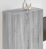 VidaXL TV-wandkast Grijs Sonoma 59,5 x 31 x 80 cm Bewerkt hout