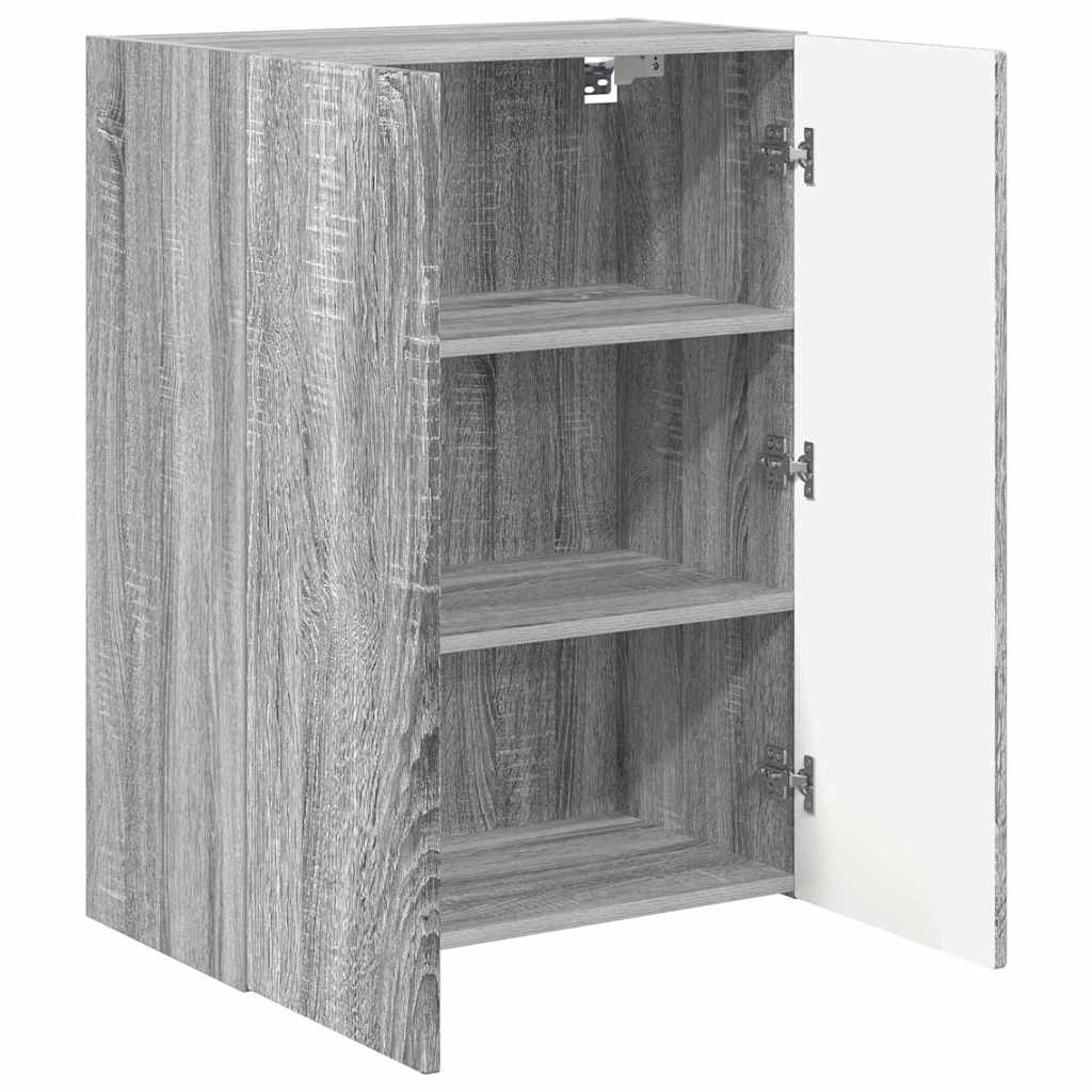 VidaXL TV-wandkast Grijs Sonoma 59,5 x 31 x 80 cm Bewerkt hout